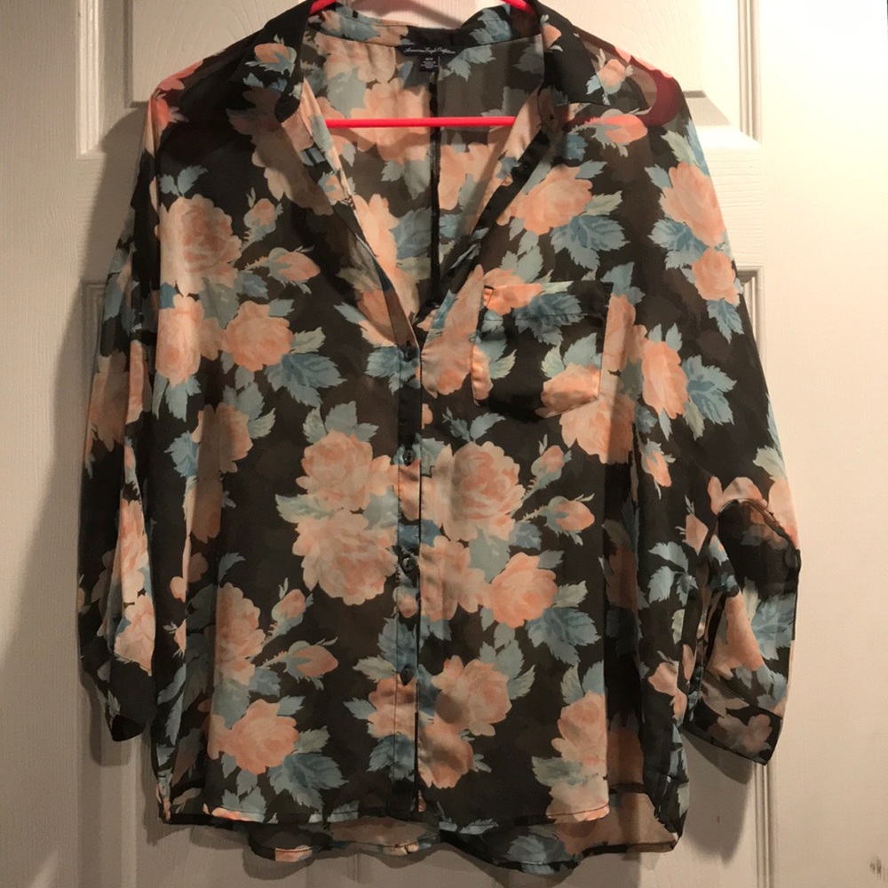 Floral Button up